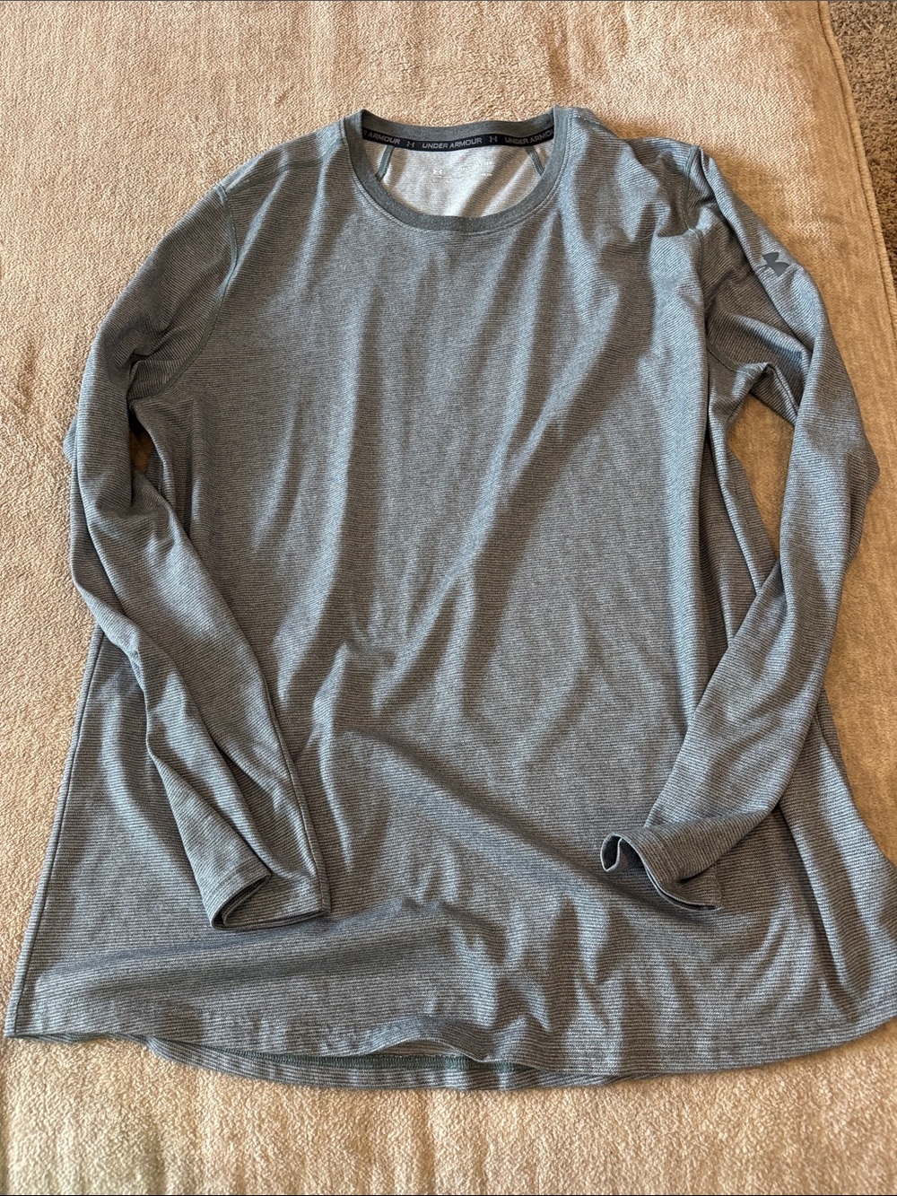 Under Armour Men's Long Sleeve Performance Top - Light Gray
